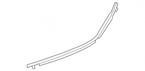 Door-glass molding, central rear right, Toyota C-HR 19-23, chrome