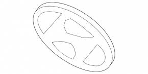 Hyundai Sonata 16-17 Hybrid grille emblem