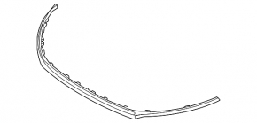 Upper grille front bumper assembly Kia Niro 23- HEV, PHEV black gloss with chrome molding