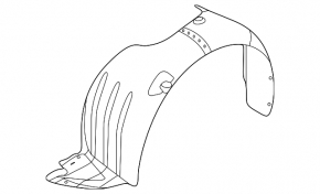 Front left fender liner for Hyundai Elantra UD 11-13 pre-restored