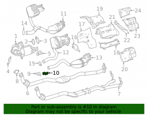 Front muffler bracket Mercedes C-class W205 15-21 on muffler