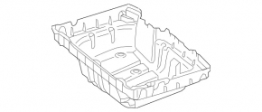Trunk trough trim Mercedes W213 E 17-23