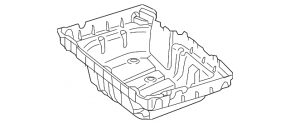 Trunk trough trim Mercedes W213 E 17-23