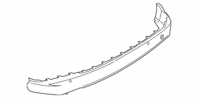 Rear bumper lip for Ford Edge 15-18 pre-restored SE/SEL/TITANIUM