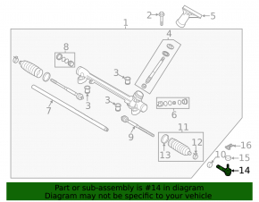 Steering tip left Mazda 3 14-18 BM CTR