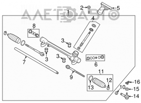 Steering tip left Mazda 3 14-18 BM CTR