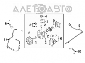 Power steering reservoir Mazda6 03-08