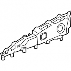Door handle inner front left Lincoln MKX 16- panel assembly