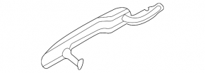 Ford Explorer 20-25 keyless outer rear right door handle, no chrome