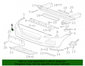 Jaguar F-Pace X761 17- Front Bumper Tow Hook Cap