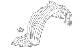 Front left mudguard Mazda CX-9 16- without mudguard